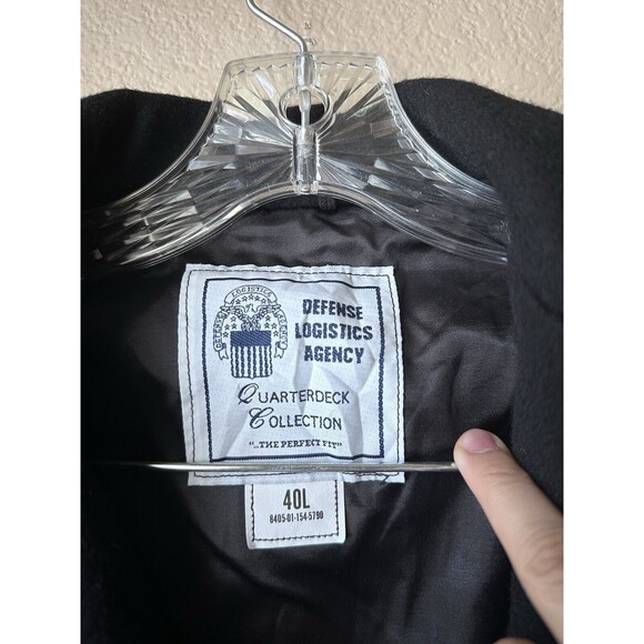 US Navy DSCP Coat Quarterdeck Collection Mens 40R Wool Double Breasted Peacoat - Picture 4 of 7